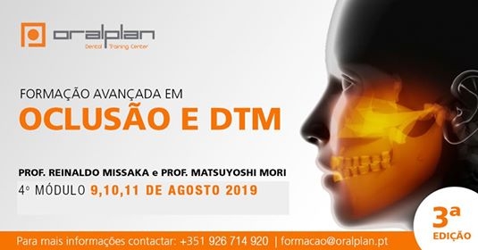 Oralplan Dental Training Center promove o 4º módulo de formação em Oclusão e DTM em Agosto