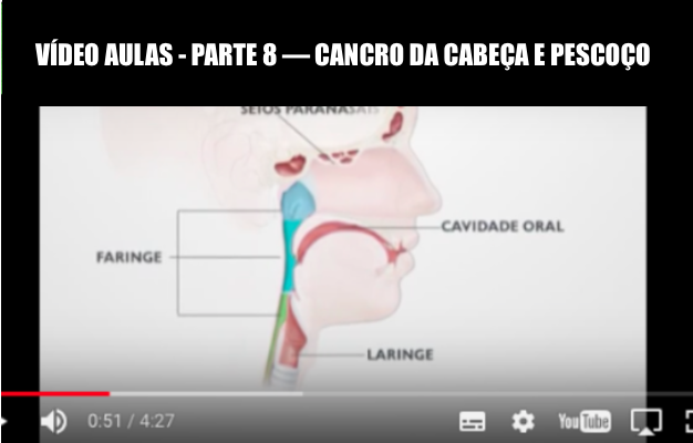 Cancro de cabeça e pescoço - (Videos Aulas) - Parte 8