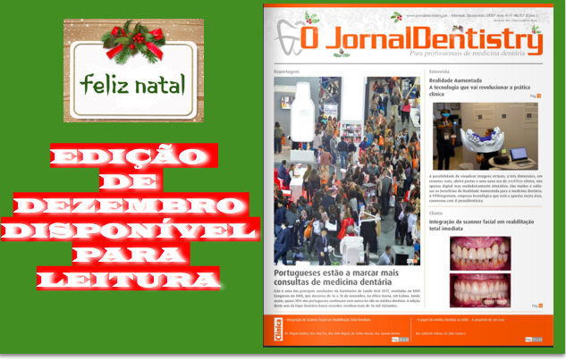 Edição digital de dezembro do “JornalDentistry” disponível para leitura