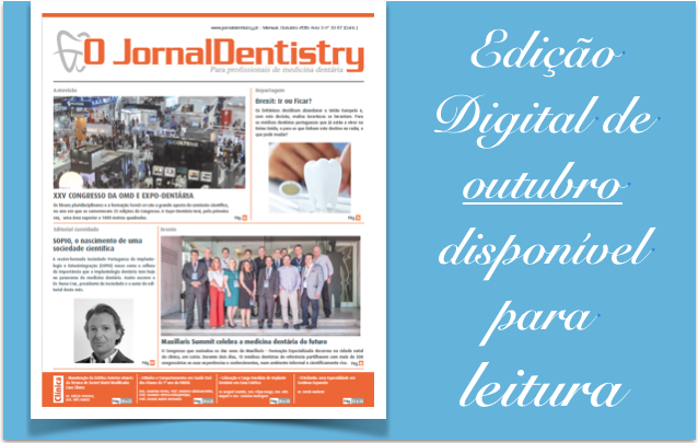 Edicão Digital de outubro do  "O JornalDentistry"