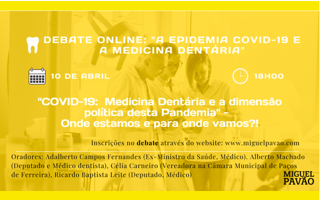 Ex-ministro da Saúde  Adalberto Campos Fernandes  em debate on-line