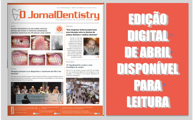 Já pode ler a edição digital do "O JornalDentistry" de abril