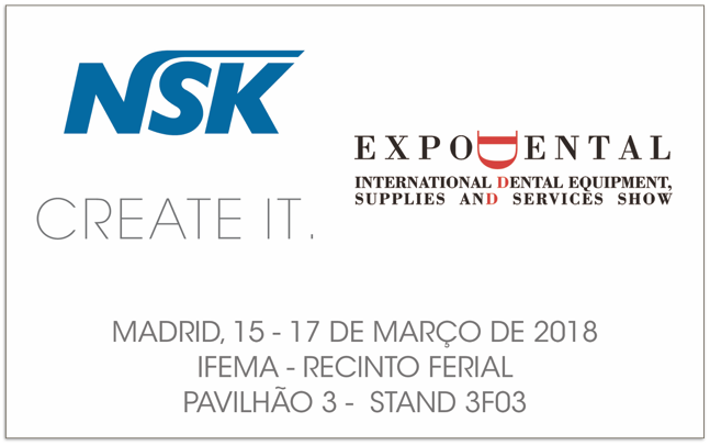 A NSK convida a conhecer as novidades e as promoções especiais durante a Expodental 2018