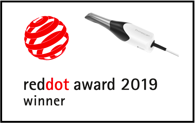 Primescan distinguido com Red Dot  Award Product Design