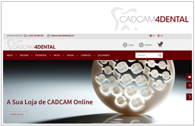 Lançamento da primeira loja online de materiais CAD/CAM