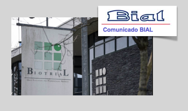 Comunicado BIAL sobre incidente em ensaio clínico