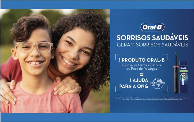 Oral-B lança campanha de angariação solidária para apoiar a Mundo A Sorrir