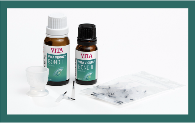 VITA VIONIC Bond multiDose Complete: colagem comprovada para próteses digitais agora ainda mais eficiente