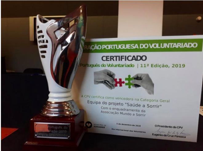 Mundo A Sorrir recebe Troféu Português de Voluntariado