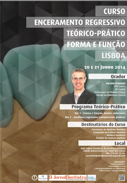 CURSO ENCERAMENTO REGRESSIVO TEÓRICO-PRÁTICO FORMA E FUNÇÃO LISBOA