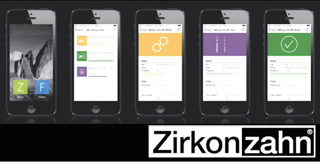 ZIRKONZAHN.MOBILE – A APLICAÇÃO PARA O CONTROLE MÓVEL DA FRESADORA